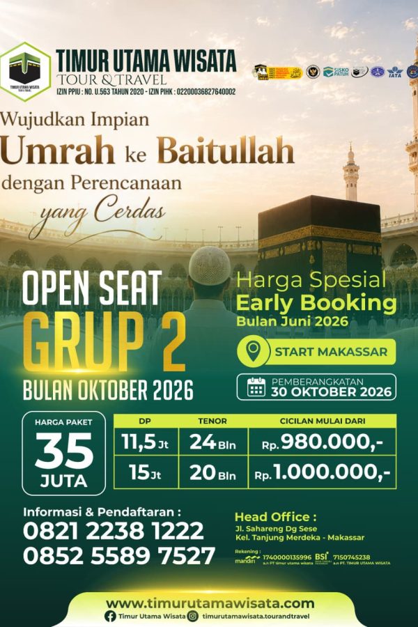 Timur Utama Oktober 2026