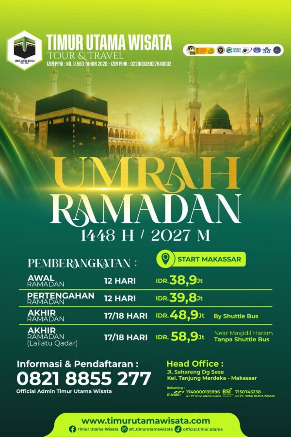 Timur Utama Ramadhan 2027